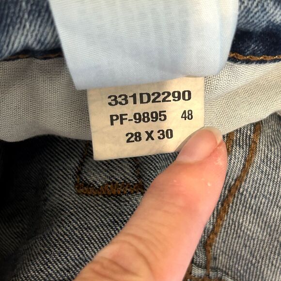 HOLLISTER Mens Epic Flex Blue Jeans 28 W x 30 L Slim Straight Leg Denim - Picture 7 of 9